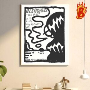 Bleachers Jun 12 2024 Philadelphia PA Merch Wall Decor Poster Canvas