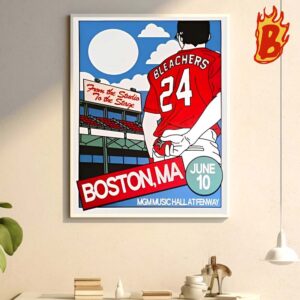 Bleachers MGM Music Hall at Fenway In Boston MA June 10 2024 Merch Poster Wall Decor Poster Canvas