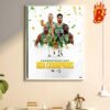 Congrats To Jaylen Brown Brought the 2024 NBA Championship Trophy to the Boston Celtics Wall Decor Poster Canvas