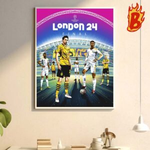 Cant Wait Any Longer Real Madrid Head To Head Borussia Dortmund At UEFA Champions League London Final 2024 Wall Decor Poster Canvas