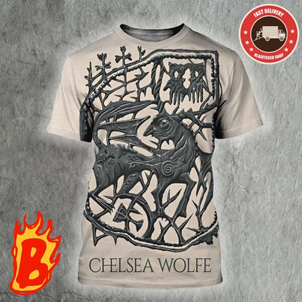 Chelsea Wolfe Show At Helfest On Jun 29 2024 Merch Poster All Over Print Shirt