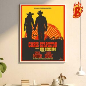 Chris Stapleton Show On June 26 2024 At Los Angeles CA Wall Decor Poster Canvas