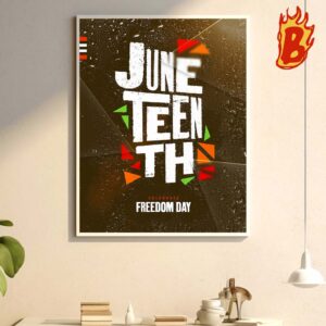 Cleveland Browns Celebrate Freedom Juneteenth American History The End Of Slavery On June 19 1865 Wall Decor Poster Canvas