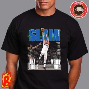 Commemorating Luka Doncic Unbelievable Run To The 2024 NBA Finals With The Cover Of SLAM 250 Classic T-Shirt