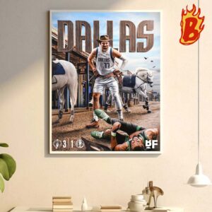 Congrats Luka Doncic From Dallas Mavericks  Drops Boston Celtics In 3 Quarter And Blow Out To Force Game 5 Wall Decor Poster Canvas