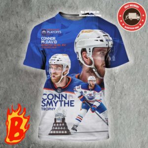 Congrats To Connor McDavid From Edmonton Oilers Has Been Taken Conn Smythe Trophy Of 2024 Stanley Cup Champions All Over Print Shirt