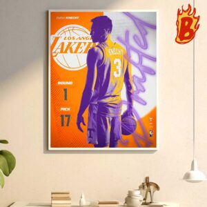 Congrats To Dalton Knecht Has Been Picked 17 Round 1 From Los Angeles Lakers At 2024 NBA Draft Wall Decor Poster Canvas