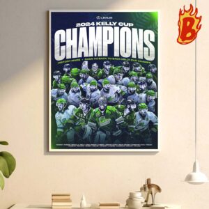 Congrats To Florida Everblades Has Been Back To Back 2024 Kellly Cup Champions History Made Wall Decor Poster Canvas