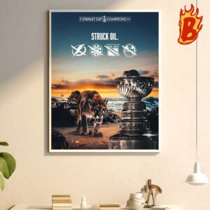 Congrats To Florida Panthers Has Been Winner The 2024 Stanley Cup Champions Wall Decor Poster Canvas