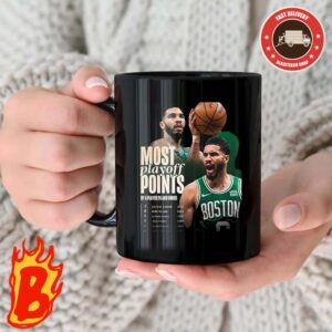 Congrats To Jayson Tatum Is The Most Playoff Points By A Player 26 And Under NBA 2024 Coffee Ceramic Mug