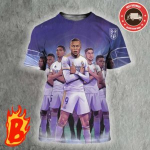 Congrats To Kylian Mbappe Has Been Signed A Real Madrid Player All Over Print Shirt