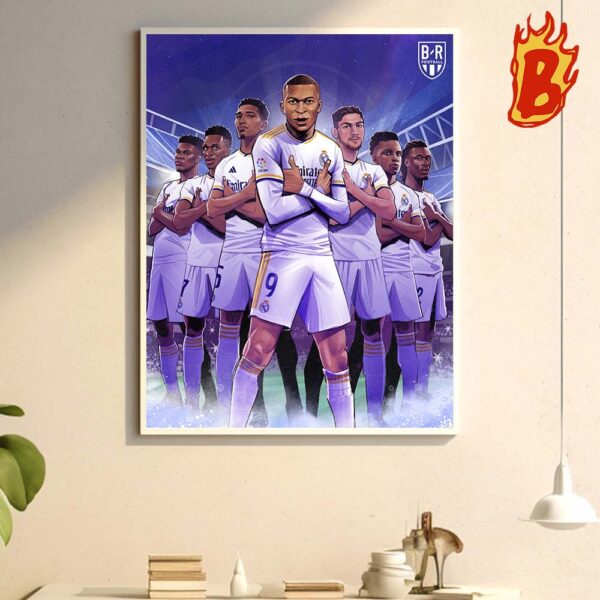 Congrats To Kylian Mbappe Has Been Signed A Real Madrid Player Wall Deccor Poster Canvas