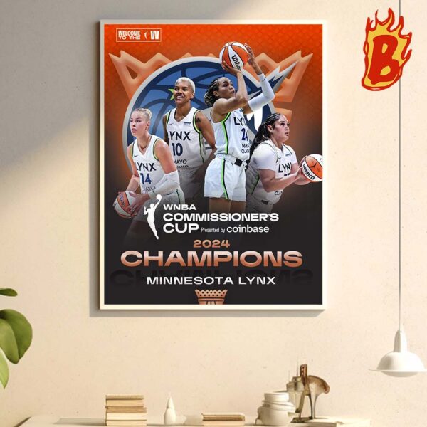 Congrats To Minnesota Lynx Has Been Winner The WNBA Commissioner Cup 2024 Champions Wall Decor Poster Canvas