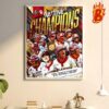 2024 National Champions Oklahoma Sofltball Theres Only One 4 Peat In NCAA Softball History Wall Decor Poster Canvas