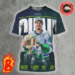 Congrats To Oliver Chau From Florida Everblades Has Been The Playoffs Mvp Of 2024 Kellly Cup Champions All Over Print Shirt