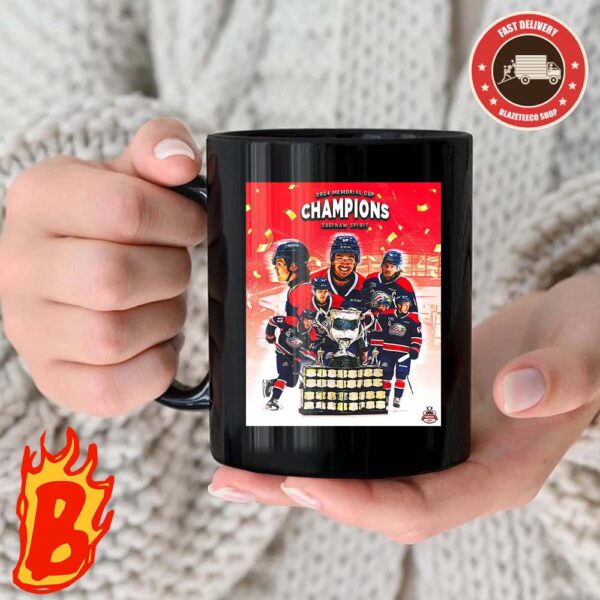Congrats To Saginaw Spirit Are The First American Team To Win 2024 Memorial Cup Champions Coffee Ceramic Mug