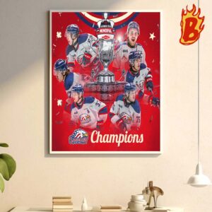 Congrats To Saginaw Spirit Has Been Champions The Saginaw 2024 Memorial Cup Wall Decor Poster Canvas