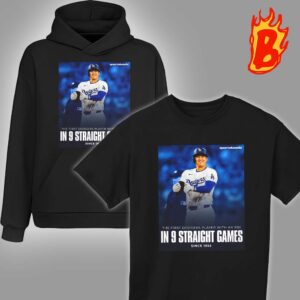 Congrats To Shohei Ohtani From Los Angeles Dodgers Is The First Dodgers Player With An RBI In 9 Straight Games Since 1955 Unisex T-Shirt