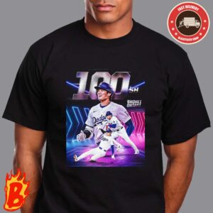 Congrats To Shohei Ohtani From Los Angeles Dodgers Notches His 100th Careers Stolen Base 2024 Classic T-Shirt