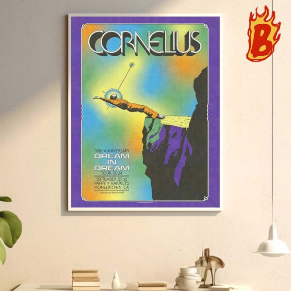 Cornelius 30th Anniversary Dream In Dream Tour 2024 Happy And Harriet At Pioneertown Ca On Sunday September 22 2024 Wall Decor Poster Canavs