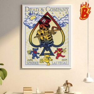 Dead And Company Dead Forever Tour On June 20-22 2024 At Sphere Las Vegas NV Wall Decor Poster Canvas