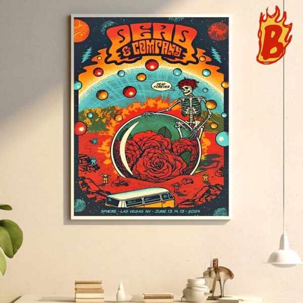 Dead And Company Show At Sphere In June 13-15 2024 Wall Decor Poster Canvas