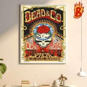 Dead And Company Show At Sphere On June 6-8 2024 Merch Poster Wall Decor Poster Canvas