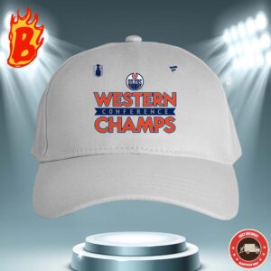 Edmonton Oilers 2024 Western Conference Champions Locker Room Stanley Cup Playoffs Classic Hat Cap Snapback