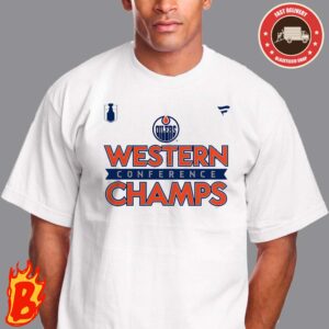 Edmonton Oilers 2024 Western Conference Champions Locker Room Stanley Cup Playoffs Classic T-Shirt