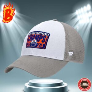 Edmonton Oilers Advance 2024 Stanley Cup Final Logo For The First Time 2006 Classic Cap Hat Snapback