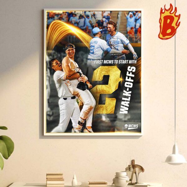 First MCWS To Start With 2 Walk Offs Wall Decor Poster Canvas
