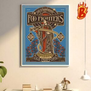 Foo Fighters Live Manchester At Emirates Old Trafford On June 15th 2024 Wall Decor Poster Canvas
