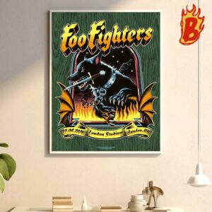 Foo Fighters Night 2 Show At London Stadium UK On June 22 2024 Wall Decor Poster Canvas