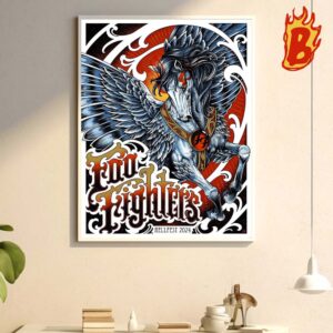 Foo Fighters Show In Clisson France On Jun 27-30 2024 Wall Decor Poster Canvas
