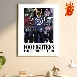 Foo Fighters The Errors Tour 2024 Wall Decor Poster Canvas