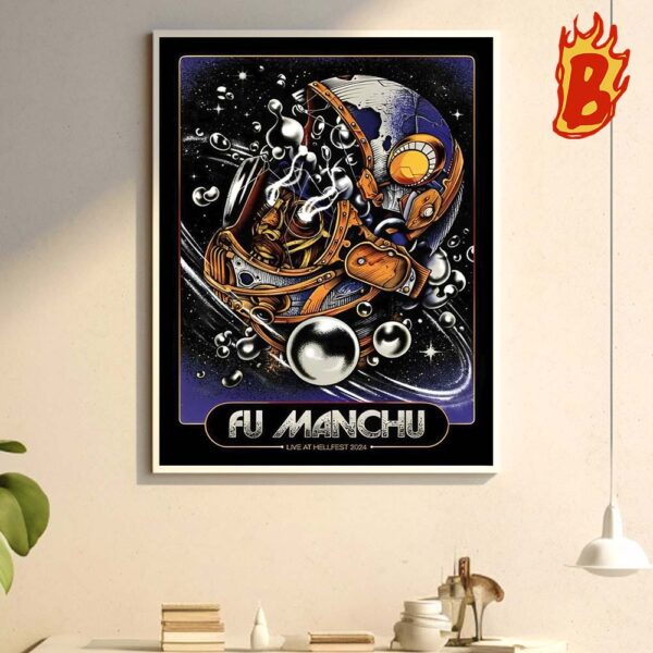 Fu Manchu Tour In Clisson France On Jun 28 2024 Wall Decor Poster Canvas