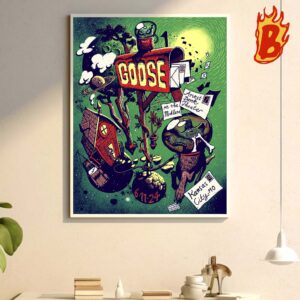 Goose Show At June 11 2024 The Midland Theatre Kansas City MO Merch Poster Wall Decor Poster Canvas