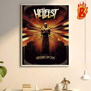 Hellfest Welcome To Infernopolis 2024 Wall Decor Poster Canvas