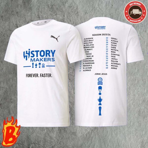 History Makers Champions Forever Faster Season 2024 Jorge Jesus All Over Print Shirt