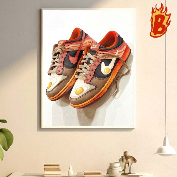 Howls Moving Castle x Nike Dunk Low Calcifer Concepts Wall Decor Poster Canvas