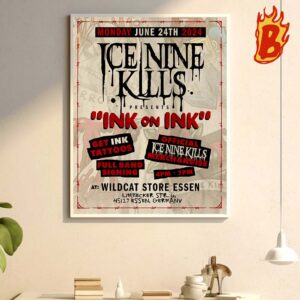 Ice Nine Kills Present INL On INK On June 24 2024 At Limbecker Str Essen Germany Wall Decor Poster Canvas