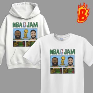 Jayson Tatum And Jaylen Brown Boston Celtics Homage 2024 NBA Finals Champions NBA Unisex T-Shirt