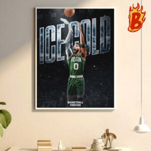 Jayson Tatum From Boston Celtics Has The Worst Career Finals Shooting Since The NBA ABA Merger Wall Decor Poster Canvas