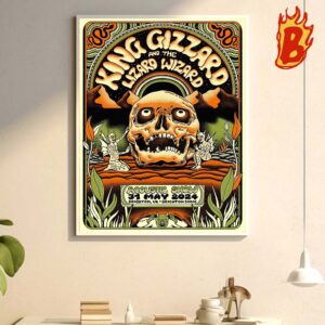 King Gizzard And The Lizard Wizard Acoutic Show 31 May 2024 At Brighton UK Bright Dome Wall Decor Poster Canvas