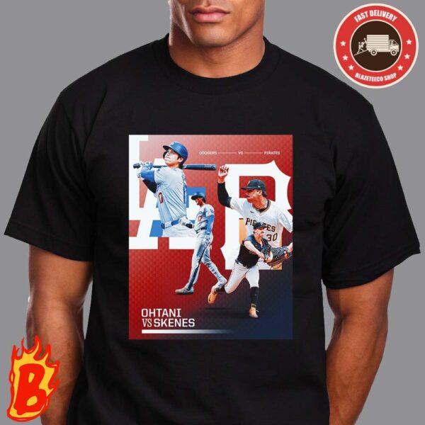 Matchup Paul Skenes From Pittsburgh Pirates Head To Head Shohei Ohtani From Los Angeles Dodgers MLB Unisex T-Shirt