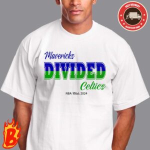 Mavericks Divided Celtics NBA 2024 Unisex T-Shirt
