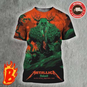Metallica M72 World Tour Finlandia At Olympic Stadium June 7th And 9th 2024 All Over Print Shirt