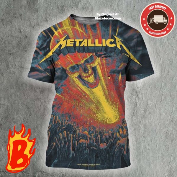 Metallica M72 World Tour The Concert Show At Oslo Norway Tons Of Rock On June 26th 2024 All Over Print Shirt