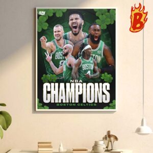NBA Finals 2024 Champions Is Calling Boston Celtics Wall Decor Poster Canvas