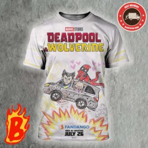 New Poster For Deadpool And Wolverine Crayon Art All Over Print Shirt